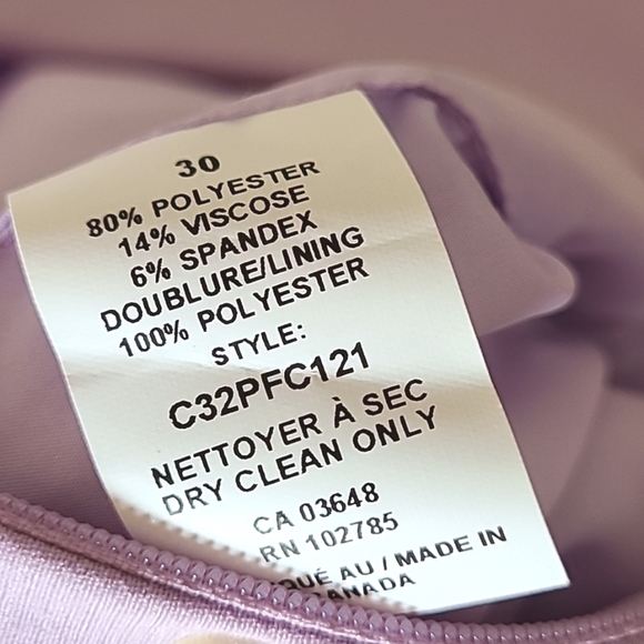 Sandra Angelozzi lilac peplum top size30/usa size 0 - Picture 4 of 4